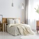 image 4 of Nordic Collection Super Cosy Fleece Blanket in Cream (50" x 60") Cream | Cream