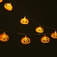 image 4 of Living and Home Halloween Pumpkin LED String Lights Battery Operated