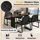 image 4 of COSTWAY 4 PCS Executive Office Chairs Reception Chairs Black