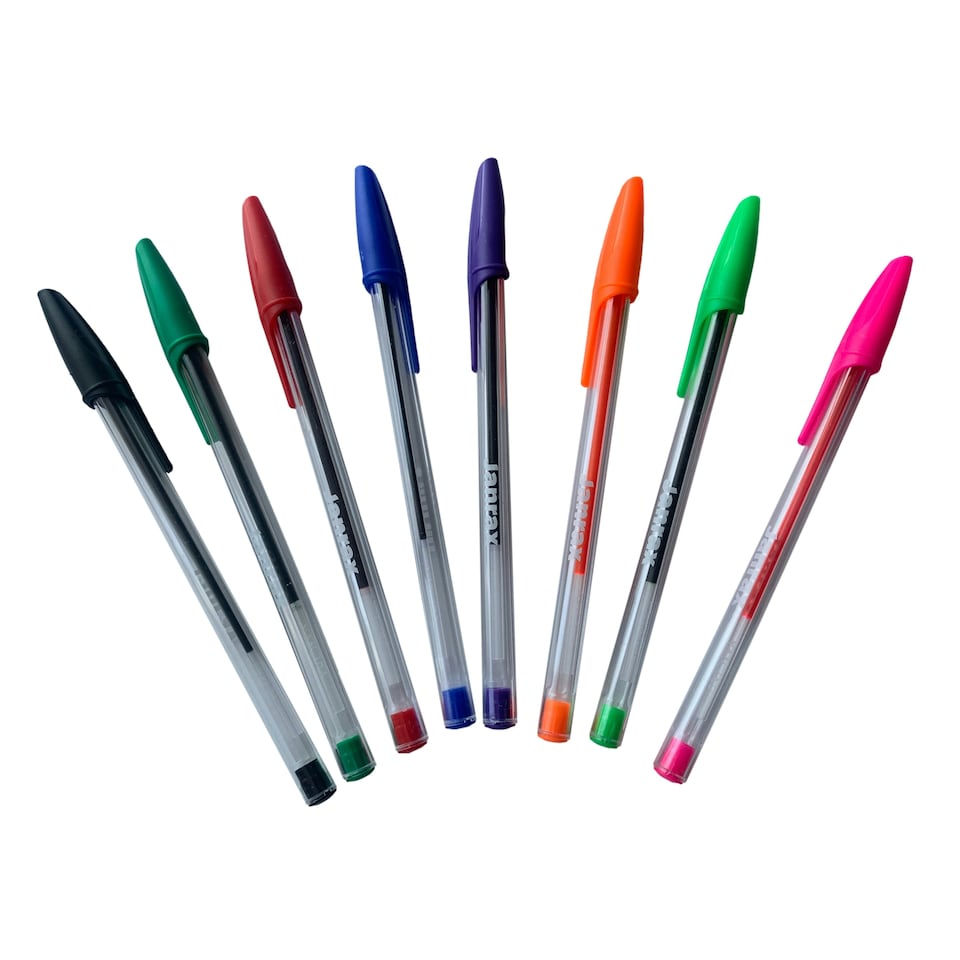 image 1 of Box of 50 Red Ballpoint Pens Smooth Glide by Janrax