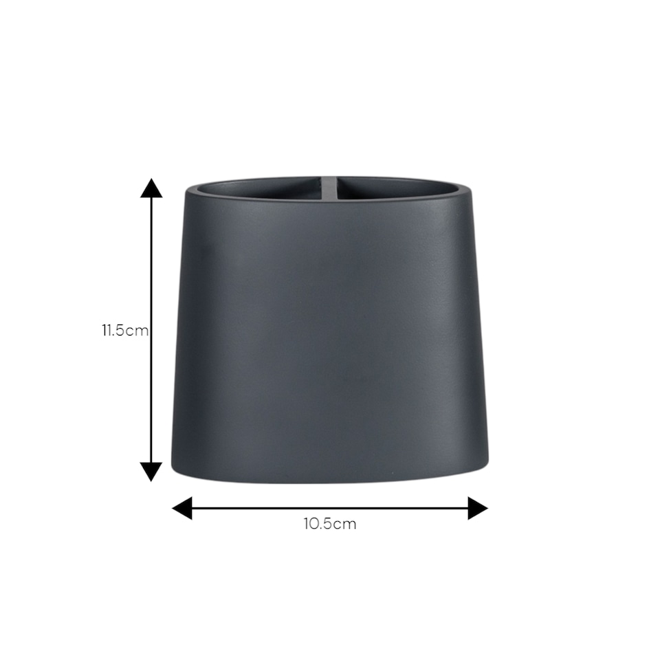 image 1 of Showerdrape Alto Grey Toothbrush Holder | Grey | 1
