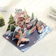image 2 of Festive Fun Snowmen & Santa Scene 3D Pop Up Christmas Card