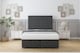 image 1 of Sloomy Manhattan Graphite Dumfries Ottoman Bed Base With 26" Strutted Headboard 4' Small Double | Grey | Graphite | Small Double | 1