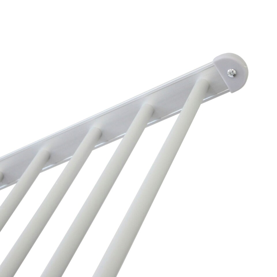image 1 of Oypla Electrical Extendable Heated Folding Clothes Horse Airer Dryer With Heated Wings