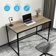 image 9 of Desk Computer PC Laptop Home Office Work desk 100cm, Study Light Brown Rustic Style Brown
