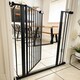 image 7 of Bettacare Child and Pet Gate Narrow, 68.5cm - 75cm, Matt Black, Extra Tall Gate 104cm in Height, Narrow Pressure Fit Stair Gate
