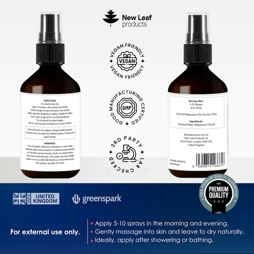 image 1 of Magnesium Oil Spray - 115mg Elemental Magnesium