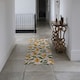 image 2 of cute tigers and tropical leaves and flowers Designer (Runner Rug)