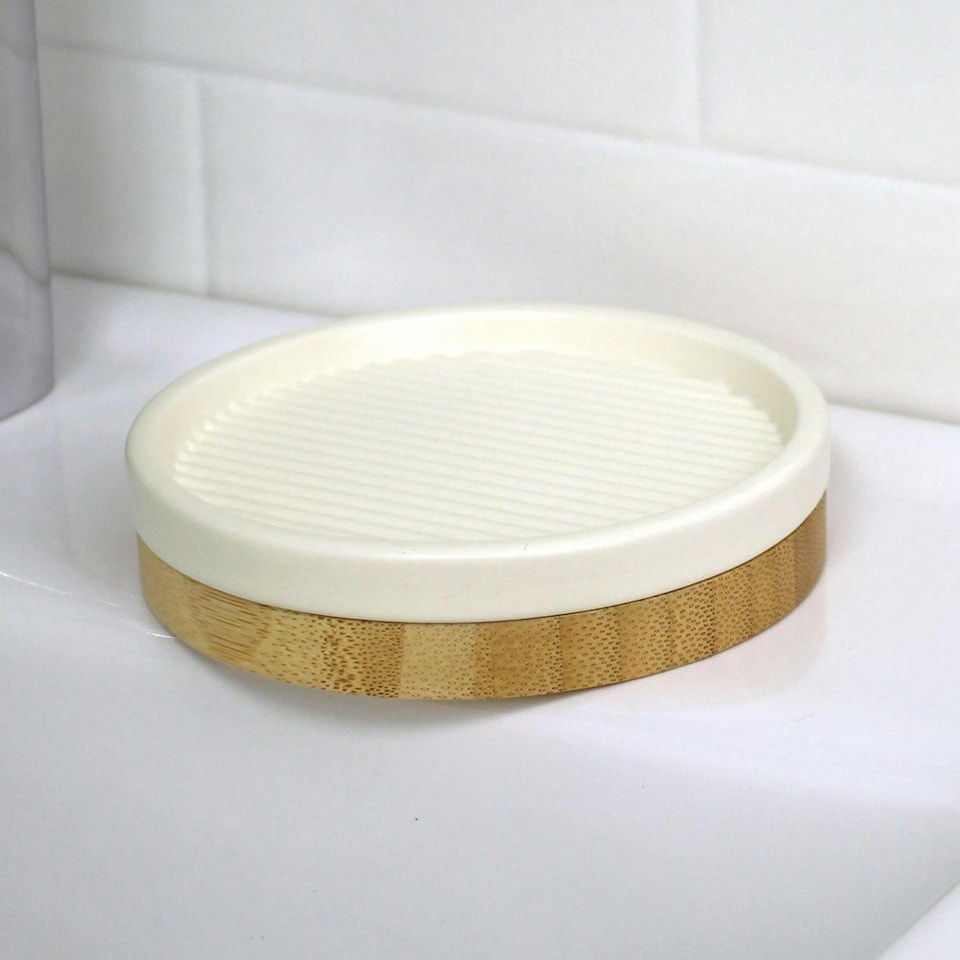 image 1 of Showerdrape Bondi Cream Soap Dish