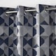 image 5 of Skandi Eyelet Curtains - Navy - 116 cm x 182 cm