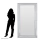 image 2 of Interiors by Premier Silver Frame Large Rectangular Wall Mirror Silver