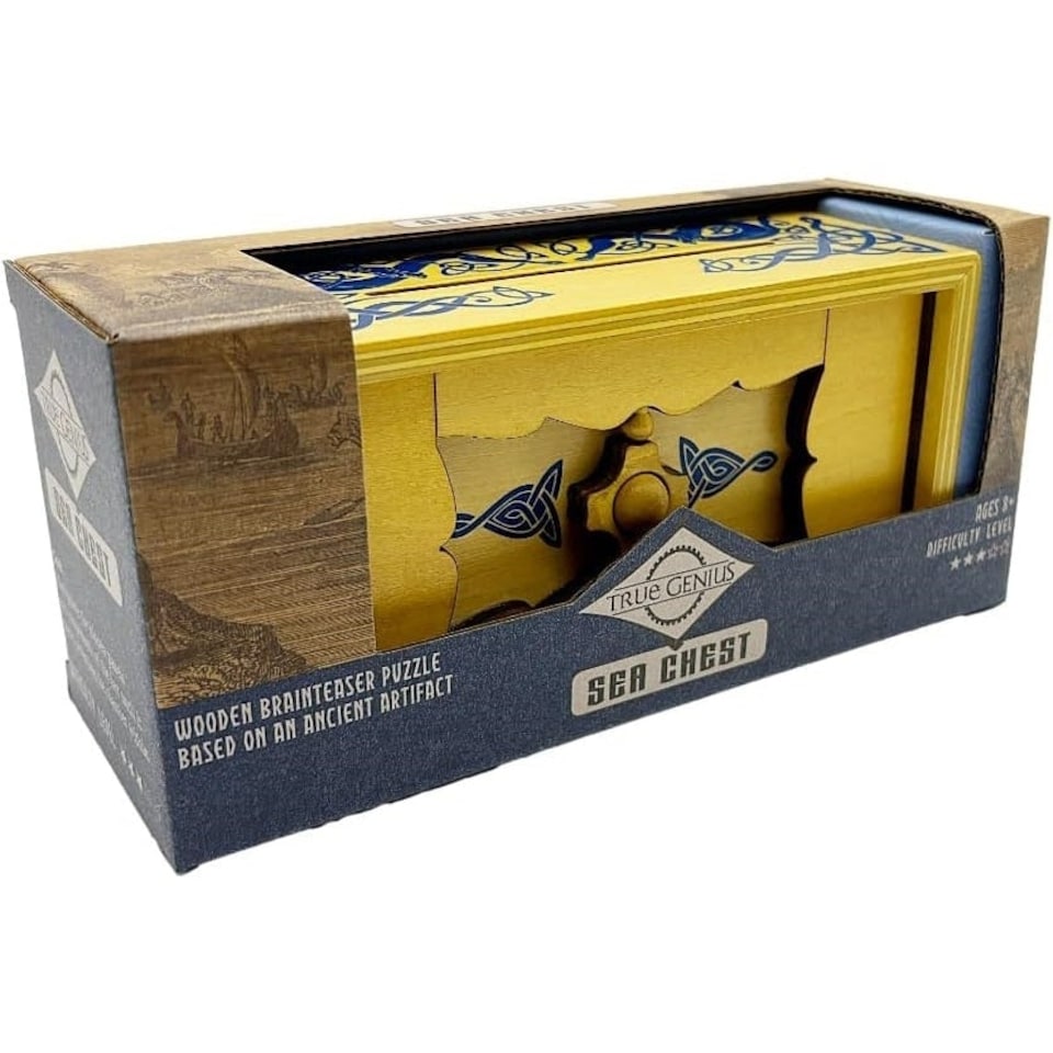 image 1 of True Genius Sea Chest Wooden Brainteaser Puzzle