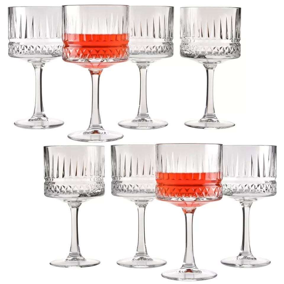 image 1 of Pasabahce Large Stemmed Cocktail Glasses Set - 500ml | Clear | 4