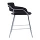 image 3 of Interiors by Premier Tamzin Black Velvet Bar Chair Black