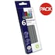 image 1 of A Star Fineliner Pens (Pack Of 6) - Multicoloured - 1 x 20 x 8cm