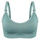 image 1 of Soft & Comfortable Wireless Nursing Bra with Easy Open Clips - Extra Large / Green