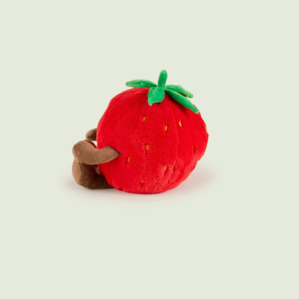 image 1 of Warmies Strawberry Plush Microwaveable Weighted Cuddly Toy
