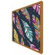 image 1 of Retro colour feathers (Picture Frame) Brown | Oak | S