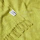image 7 of Homescapes Nirvana Slub Cotton Lime Green Throw - 225 x 255 cm Green