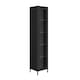 image 1 of Frank Storage Cabinet - Steel/Glass - L35 x W37 x H180.5 cm - Black - Flat Packed
