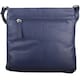 image 2 of Smart Genuine Leather Cross Body / Shoulder Bag Multi Blue | Navy/White