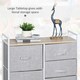 image 3 of HOMCOM 5 Drawer Linen Basket Storage Unit Home Organisation w/ Shelf Handles