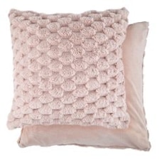 Leah Collection Deluxe Cushion Cover in Blush Pink | Pink | Pink