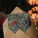 image 3 of G A Audsley Art Card Vintage Japanese Floral Pattern
