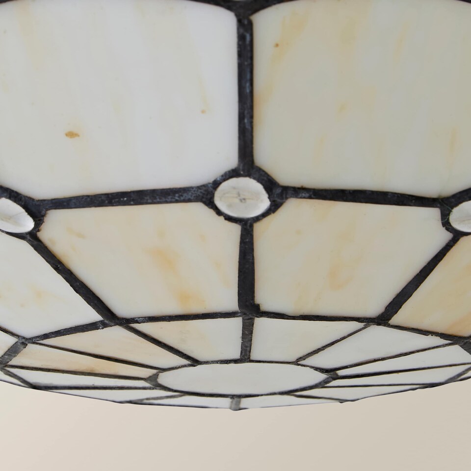 image 1 of ValueLights Tiffany Style Traditional White Pendant Light Shade | White