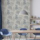 image 4 of Arthouse Oriental Garden Wallpaper - Soft Blue - 10.1m x 53cm Blue