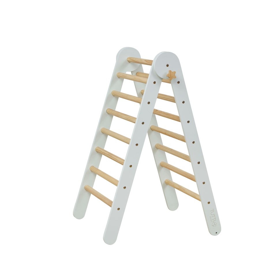 image 1 of Tutti Bambini Scala Montessori 3 in 1 Pikler Climbing Frame with Climbing Wall - Sea Mist