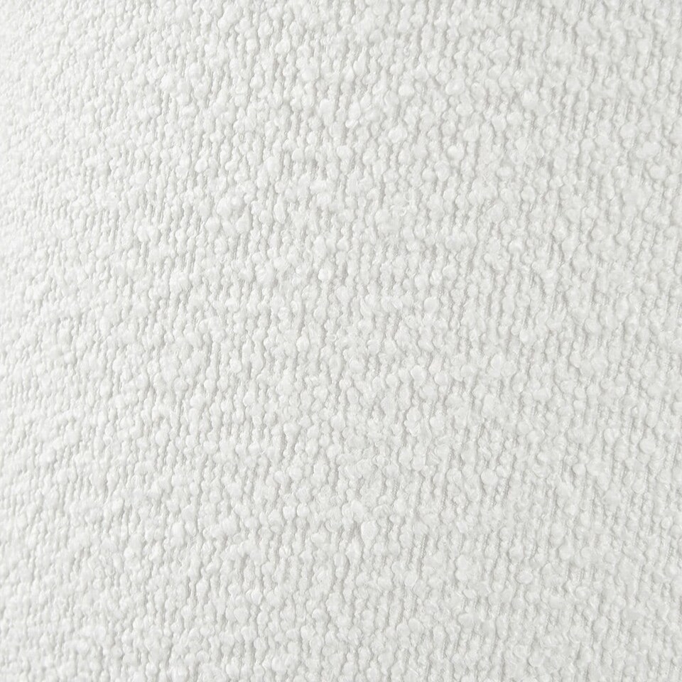 image 1 of White Boucle Cylinder Lampshade | White | White | 1