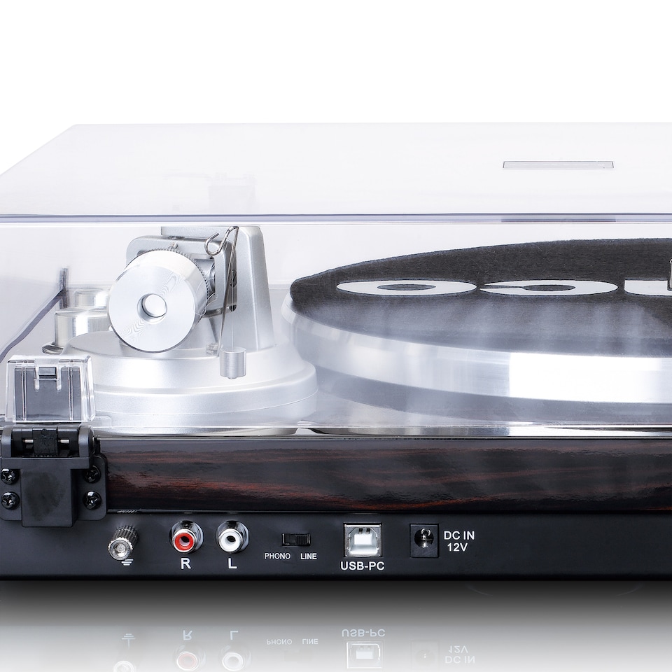 image 1 of LENCO LBT-188WA - Turntable with Bluetooth transmission, dark brown
