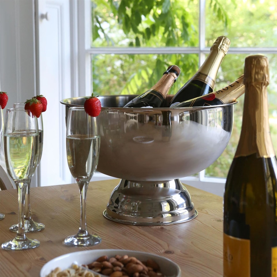 image 1 of Rink Drink Stainless Steel Champagne Ice Bucket - 35cm - Plain