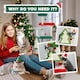 image 8 of PawHut Christmas Cat Tree, 103cm Multilevel Cat Climbing Tower with Scratching Post and Board, Condo, Platform and Toys, Kitty Activity Centre for Indoor Kittens, Green