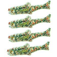 4PK Yeowww Interactive Catnip Pollock Fish Cat Toy Play Toy Cat Gift