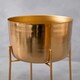 image 5 of Aliza Large Floor Standing Planter Gold