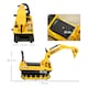 image 5 of HOMCOM Kids Ride On Toy Digger Excavator Toy Tractors Walker Toddler Truck Basket Storage For Boys Girls 18-48 Months Yellow NO POWER