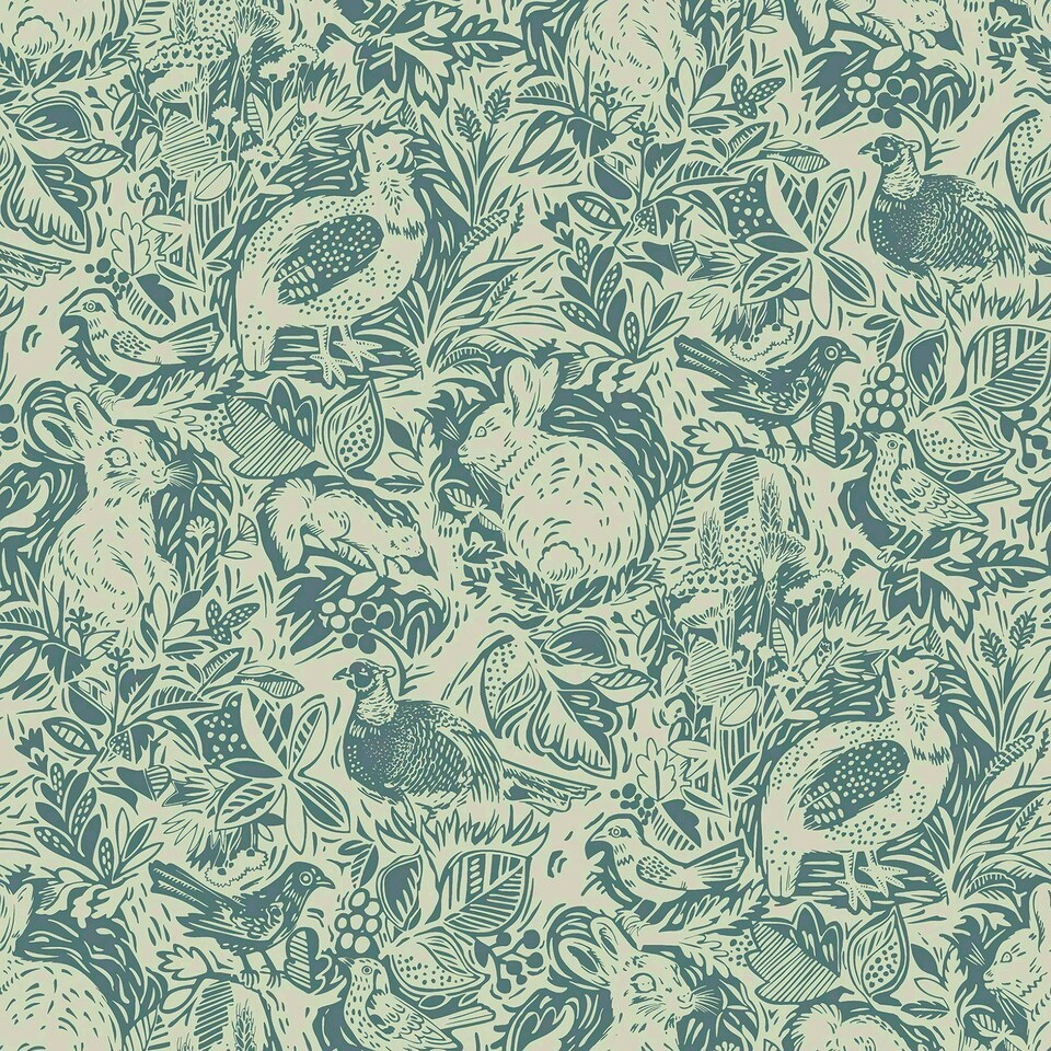 image 1 of NuWallpaper NUS3622 Terrene Peel & Stick Wallpaper, Blue Multi