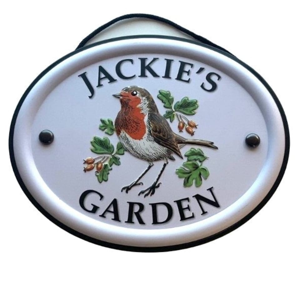 Decorative Bird Garden Sign - Jackie