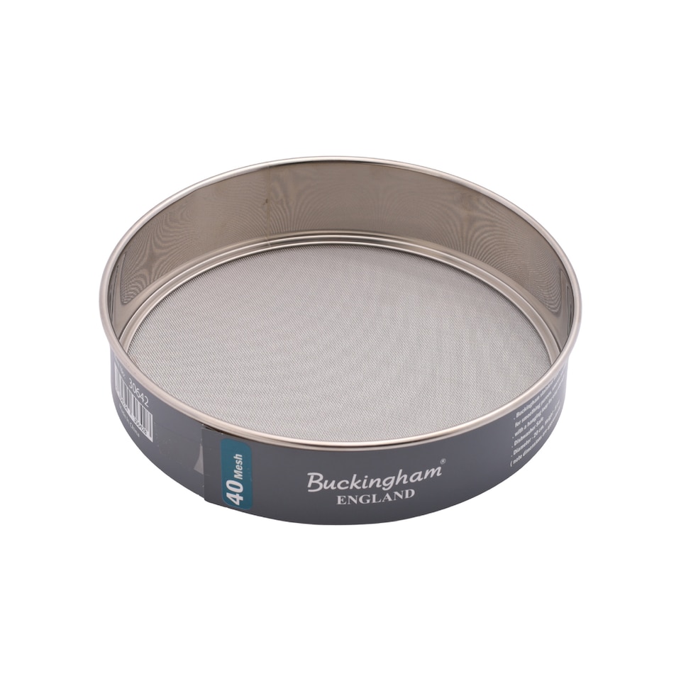 image 1 of Buckingham Mesh Drum Sieve Stainless Steel 20 cm