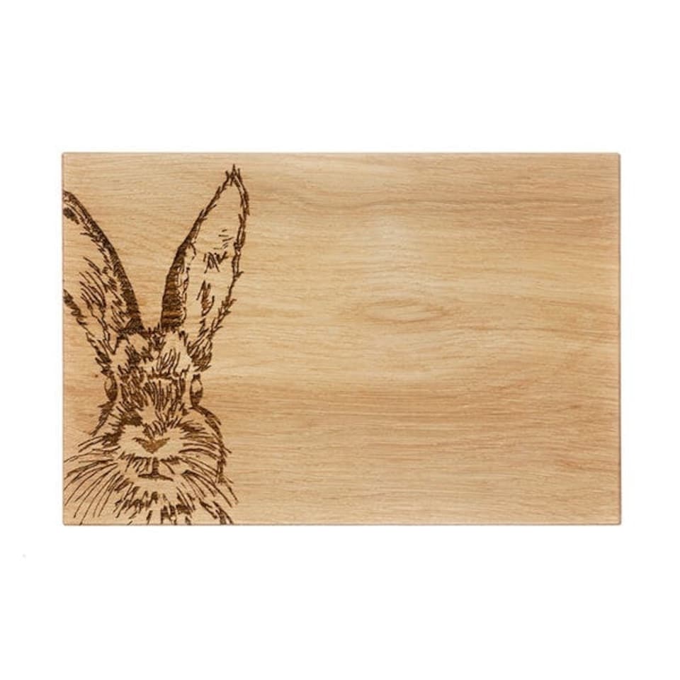 image 1 of The Just Slate Company Hare 30cm Oak Serving Board