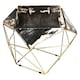 image 1 of Distinctive Dark Petrified Wood Coffee Table, Natural Design Modern Coffee Table, Elegant Decorative Table | Brown