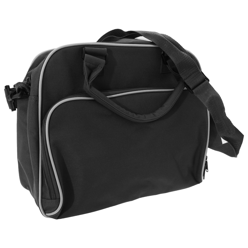 image 1 of Bagbase Compact Junior Dance Messenger Bag (15 Litres) - Black/White - One Size Black