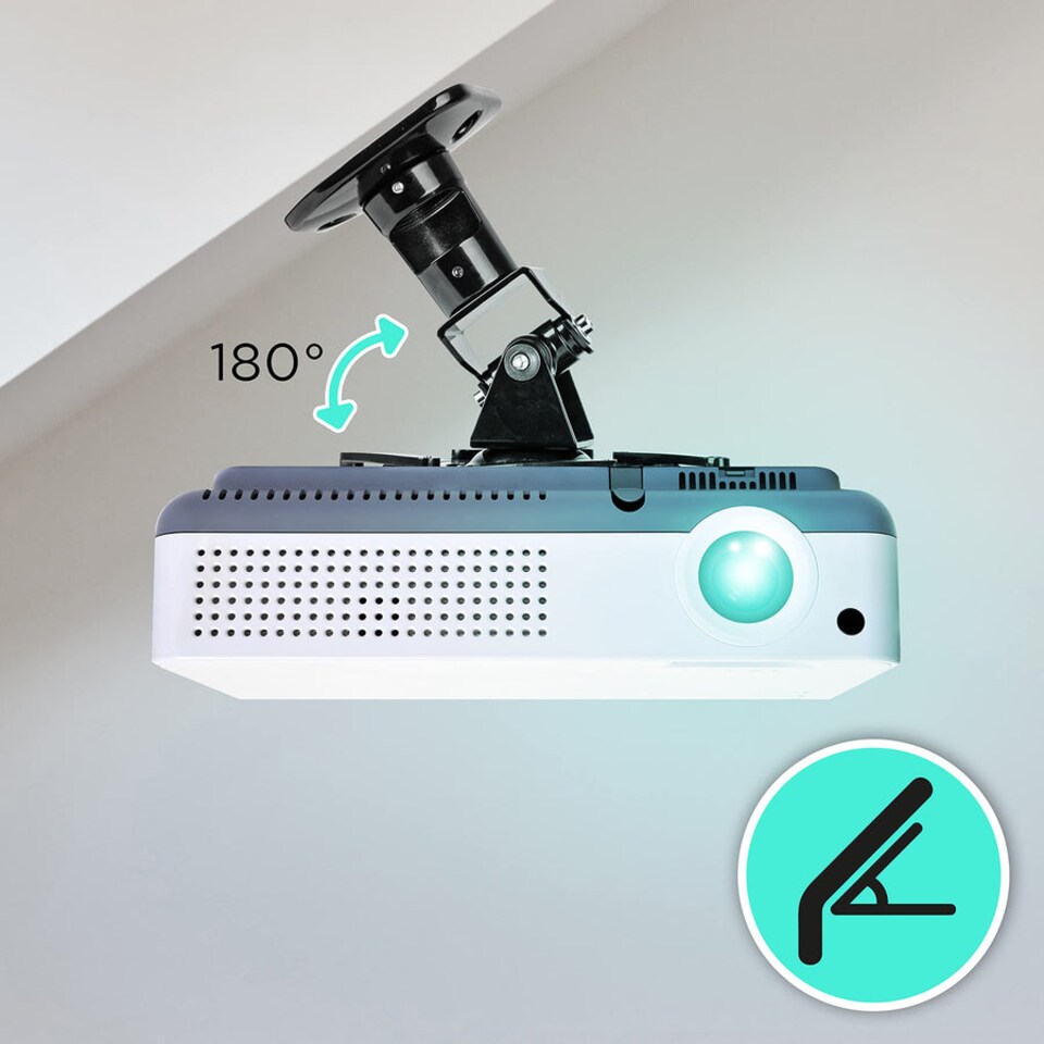 image 1 of Duronic PB01XB Universal Projector Mount Ceiling 10kg Capacity