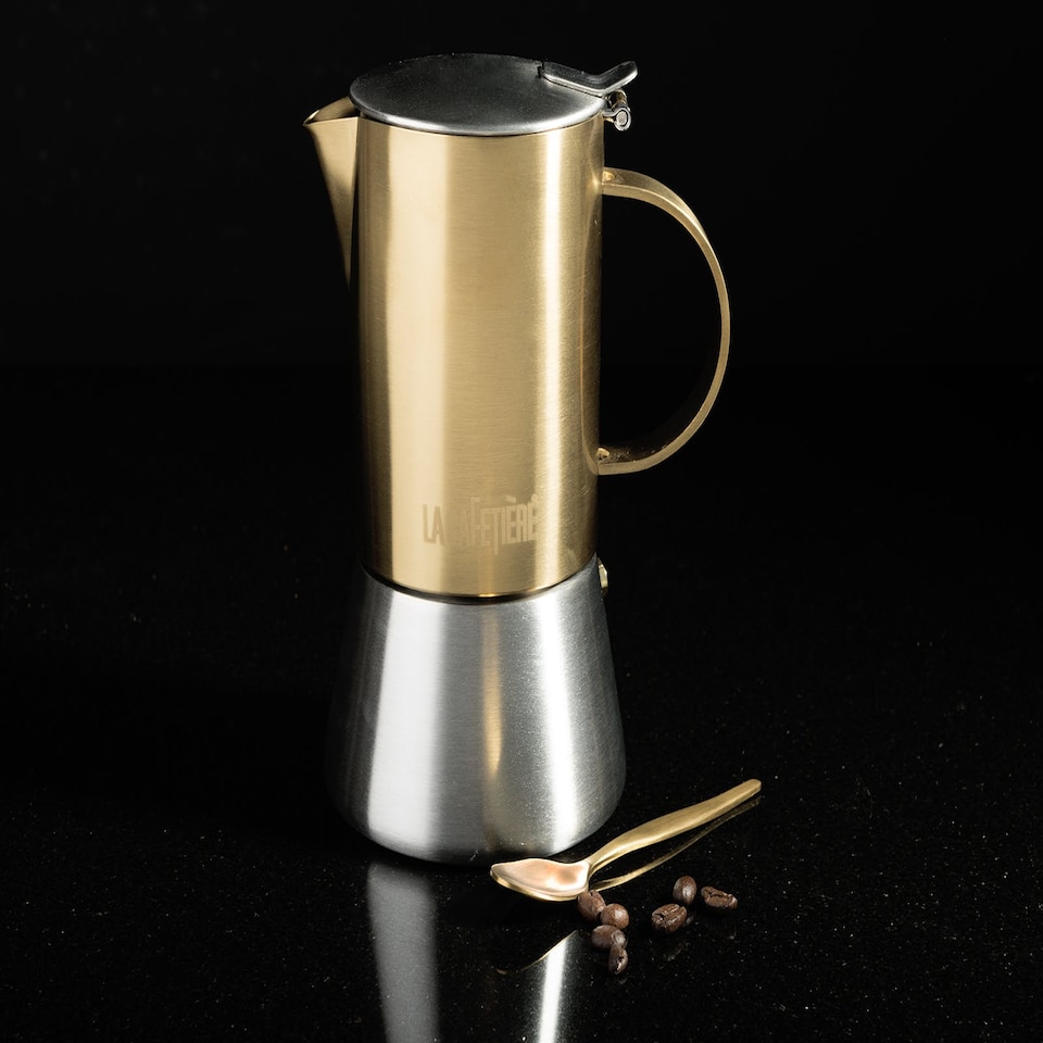 image 1 of La Cafetiere Cafetiere Gold Stainless Steel 4 Cup