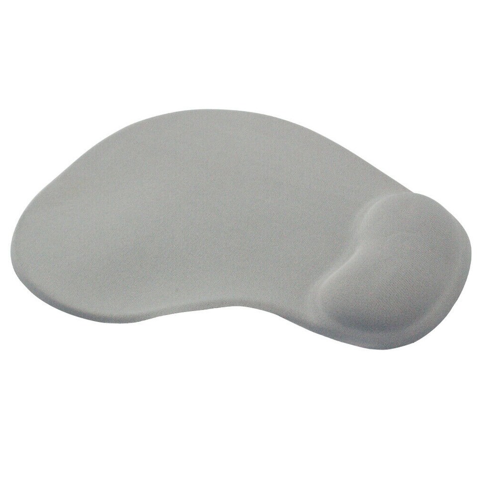 Gel Wrist Support Mouse Mat Pad | Ergonomic Non-Slip Mouse Pad with Integrated Wrist Rest | Comfortable Foam Rubber Mouse Mat for Optical & Trackball Mice | Office & Home Computer Accessory