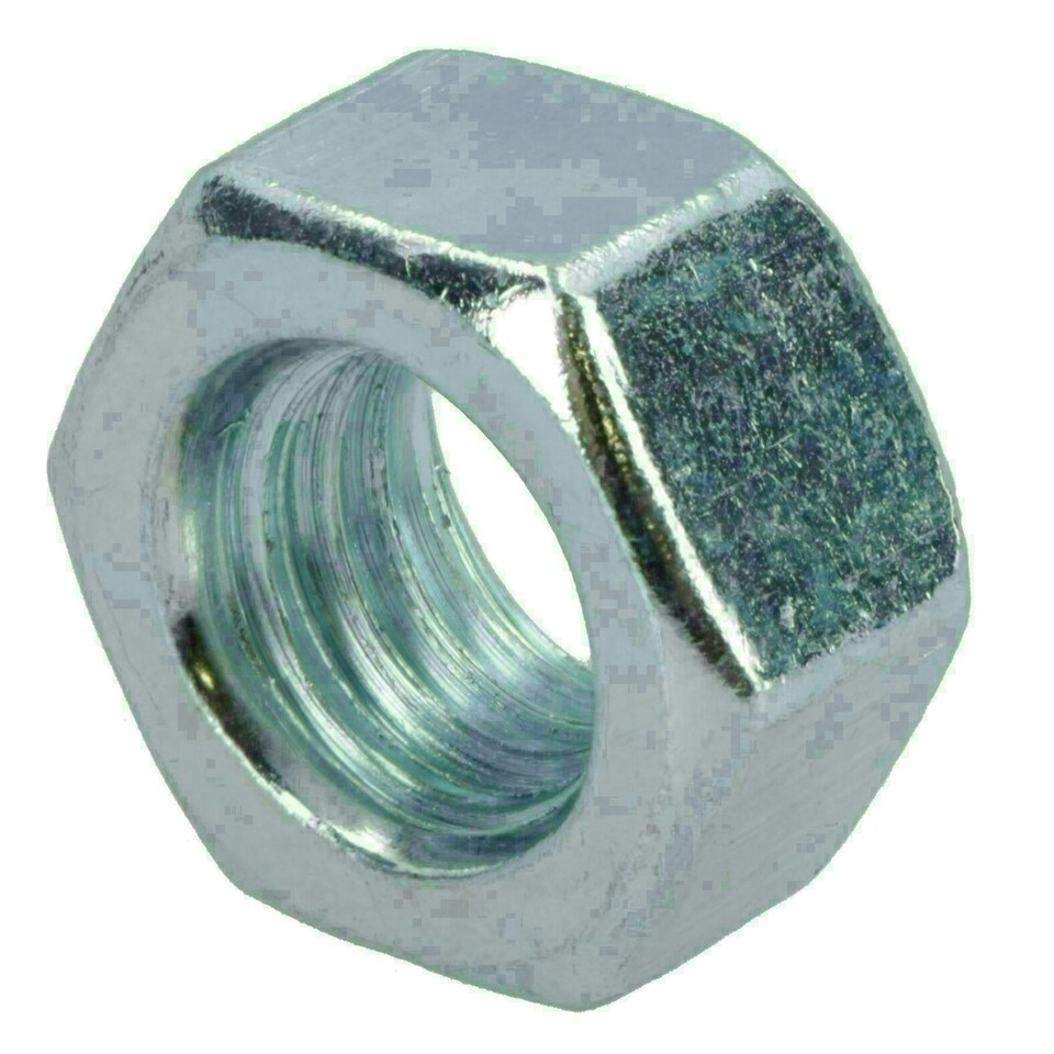 image 1 of M10 x 1.5mm Hex Full Nut Fastener Hexagonal Metric Nuts Grade 8 Zinc Plated 20pk