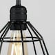 image 2 of ValueLights Casco Black Ceiling Light Pendant Black Shade