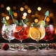 image 2 of Christmas Tree Green Acrylic Drink Stirrers - Pack of 6